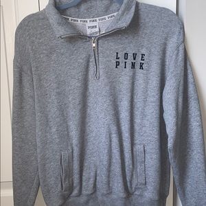 Victoria’s secret pink quarter zip sweatshirt